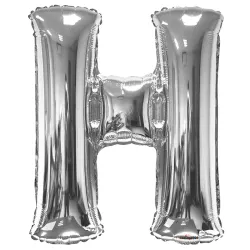 SC Letter H Silver Shape 34 Inch