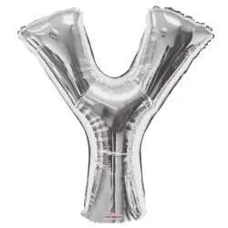 SC Letter Y Silver Shape 34 Inch