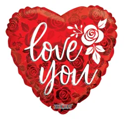 ROUND LOVE YOU 18 INCH 