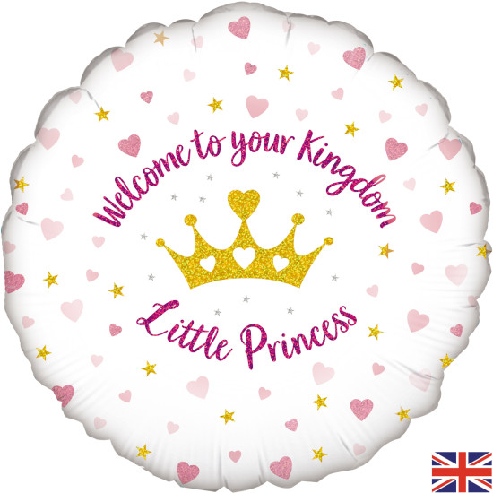 WELCOME LITTLE PRINCE HEART 18 INCH