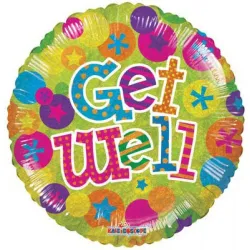  FOIL BALLOONS GET WELL 18 INCH