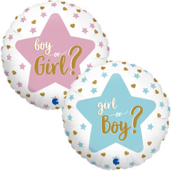 FOIL BALLOONS GENDER REVEAL 18 INCH