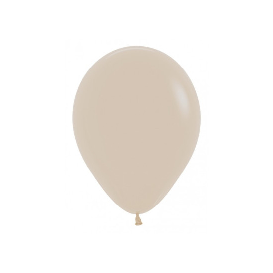 12 inch LATEX ROUND BALLOONS FASHION WHITE SAND