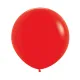 18 inch LATEX ROUND BALLOONS FASHION RED - 6Pcs
