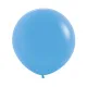 24 inch LATEX ROUND BALLOONS FASHION BLUE - 3Pcs
