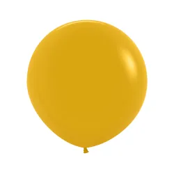  LATEX ROUND BALLOONS FASHION MUSTARD 18 INCH 6 PCS 