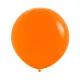 24 inch LATEX ROUND BALLOONS FASHION ORANGE - 3Pcs