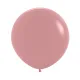 18 inch LATEX ROUND BALLOONS FASHION ROSEWOOD - 6Pcs