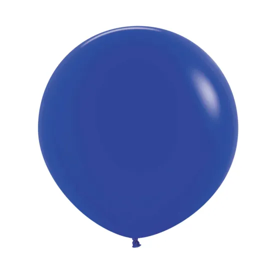 18 inch LATEX ROUND BALLOONS FASHION ROYAL BLUE - 6Pcs