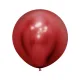 18 inch LATEX ROUND BALLOONS REFLEX RED - 6Pcs