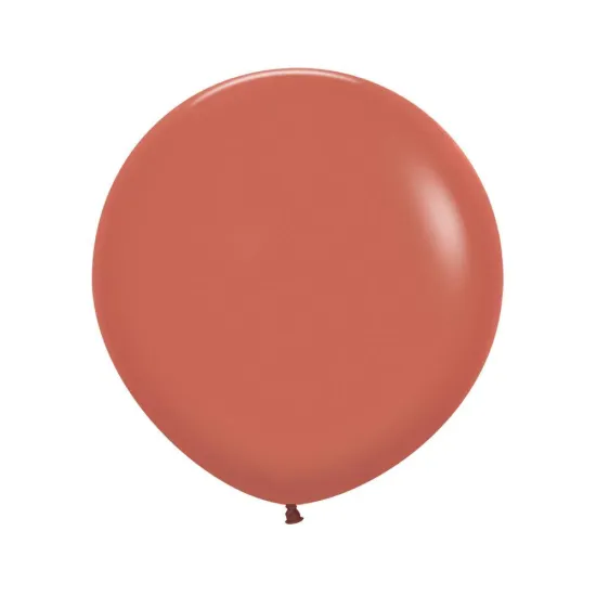 18 inch LATEX ROUND BALLOONS FASHION TERRACOTTA - 6Pcs