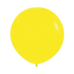  LATEX ROUND BALLOONS FASHION YELLOW 18 INCH 6 PCS 