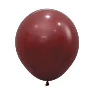  LATEX ROUND BALLOONS FASHION MERLOT 24 INCH 3 PCS 