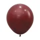 18 inch LATEX ROUND BALLOONS FASHION MERLOT - 6Pcs
