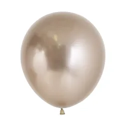 18 inch LATEX ROUND BALLOONS REFLEX CHAMPAGNE - 6Pcs