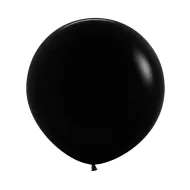 36 INCH LATEX ROUND BALLOONS FASHION BLACK - 10 PCS 