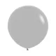 24 inch LATEX ROUND BALLOONS FASHION GREY - 3Pcs