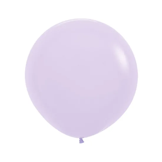 24 inch LATEX ROUND BALLOONS PASTEL MATTE LILAC - 3Pcs