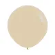 24 inch LATEX ROUND BALLOONS FASHION WHITE SAND - 3Pcs