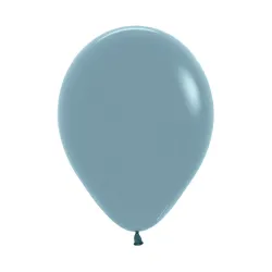 12 inch LATEX ROUND BALLOONS PASTEL DUSK BLUE - 100Pcs