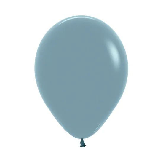 12 inch LATEX ROUND BALLOONS PASTEL DUSK BLUE - 100Pcs