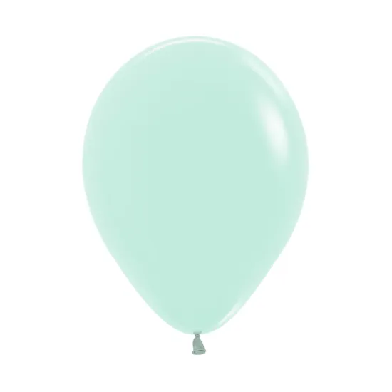 5 inch LATEX ROUND BALLOONS PASTEL MATTE GREEN