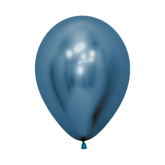 12 inch LATEX ROUND BALLOONS REFLEX BLUE - 50Pcs