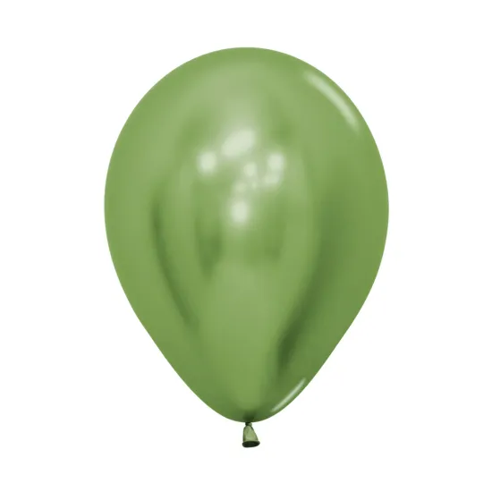 REFLEX LIME GREEN LATEX ROUND BALLOONS 5 INCH 50 PCS