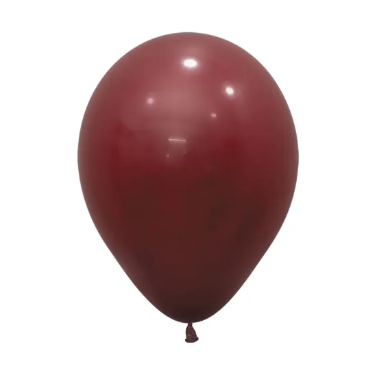 5 inch LATEX ROUND BALLOONS FASHION MERLOT