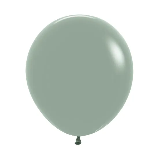 24 inch LATEX ROUND BALLOONS PASTEL DUSK LAUREL GREEN - 3Pcs