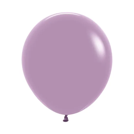 18 inch LATEX ROUND BALLOONS PASTEL DUSK LAVENDER - 6Pcs