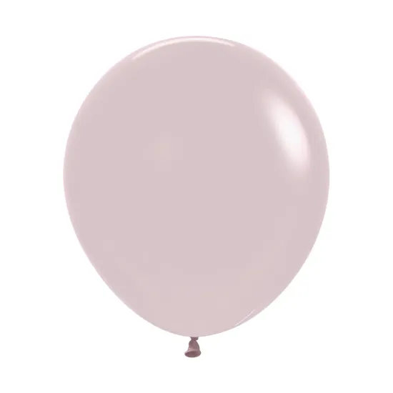 24 inch LATEX ROUND BALLOONS PASTEL DUSK ROSE - 3Pcs