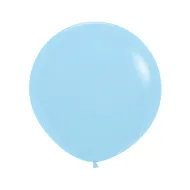  LATEX ROUND BALLOONS PASTEL MATTE BLUE 18 INCH 6 PCS 