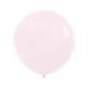 24 inch LATEX ROUND BALLOONS PASTEL MATTE PINK - 3Pcs