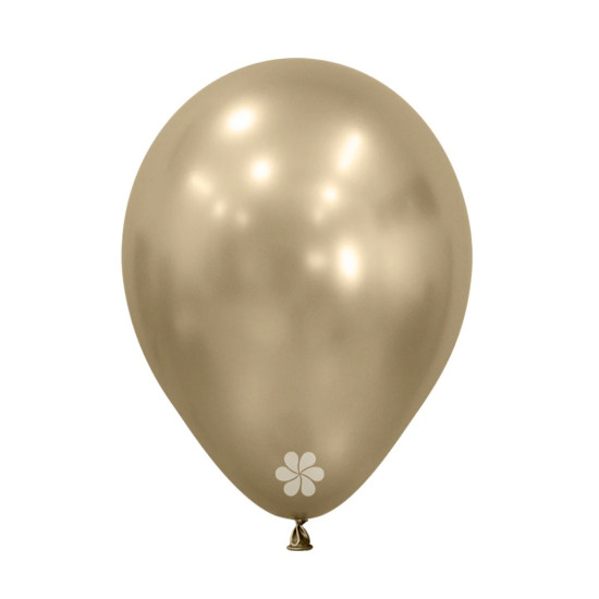 SILK GOLD DUST LATEX ROUND BALLOONS 12 INCH 50 PCS