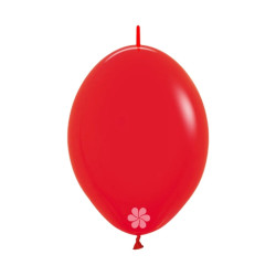 FASHION RED LATEX LINK-O-LOON BALLOONS 12 INCH 