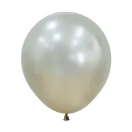 24 inch LATEX BALLOONS SILK CREAM PEARL - 3 PCS 
