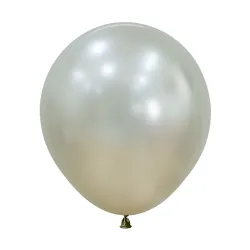 24 inch LATEX BALLOONS SILK CREAM PEARL - 3 PCS 