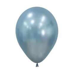 12 inch LATEX BALLOONS SILK ARCTIC BLUE - 50 PCS