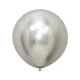 24 inch LATEX ROUND BALLOONS REFLEX SILVER 
