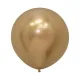 24 inch LATEX ROUND BALLOONS REFLEX GOLD