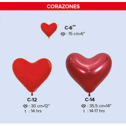 HEART 12 INCH 50 PCS