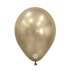 SILK GOLD DUST LATEX ROUND BALLOONS 5 INCH 50 PCS 