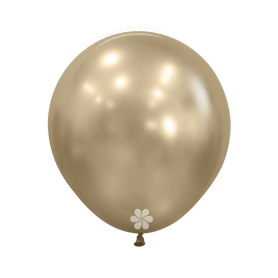 18 INCH LATEX BALLOONS SILK GOLD DUST 6 PCS