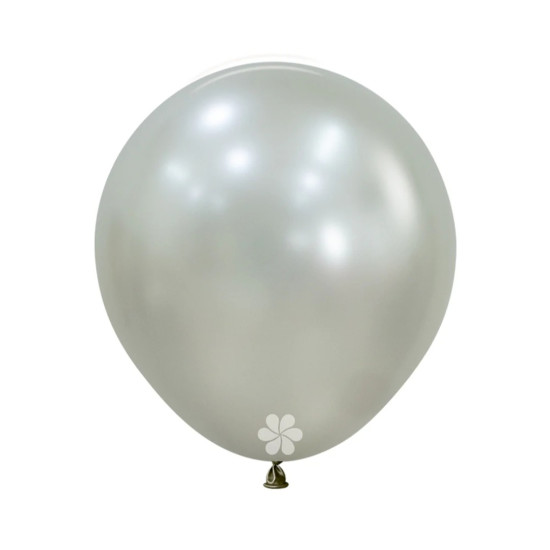 18 INCH LATEX  BALLOONS SILK OYSTER WHITE 6 PCS