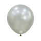 18 INCH LATEX  BALLOONS SILK OYSTER WHITE 6 PCS