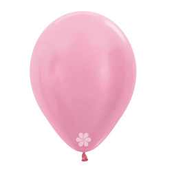 SATIN PINK LATEX ROUND BALLOONS 5 INCH 100 PCS 