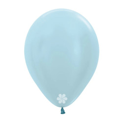 SATIN BLUE LATEX ROUND BALLOONS 5 INCH 100 PCS 