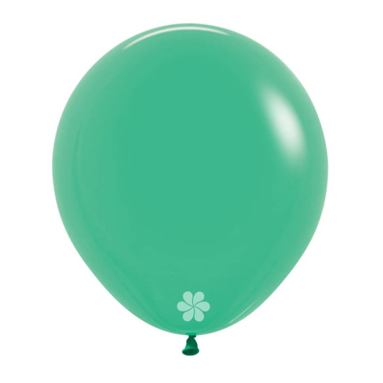 18 inch LATEX ROUND BALLOONS FASHION GREEN - 6Pcs