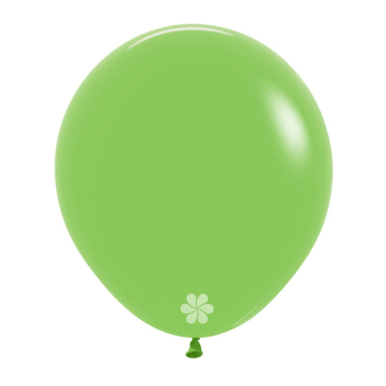 18 inch LATEX ROUND BALLOONS FASHION LIME GREEN - 6Pcs